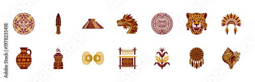 Aztec Heritage and Mayan Culture Design Assets