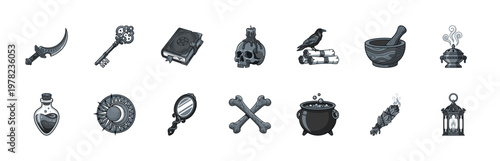 Occult Ritual and Alchemy Vector Asset Kit