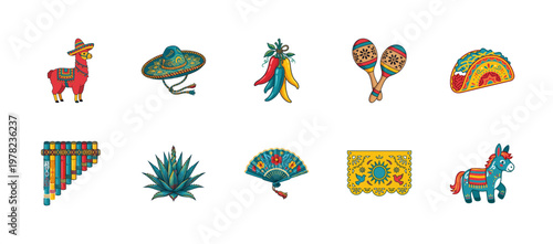 Mexican Folk Art Celebration Asset Sheet