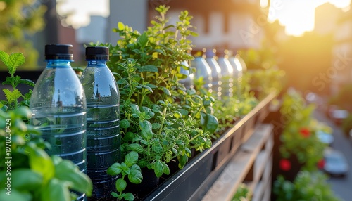 Sustainable Urban Gardening DIY Vertical Planter on Apartment Balcony