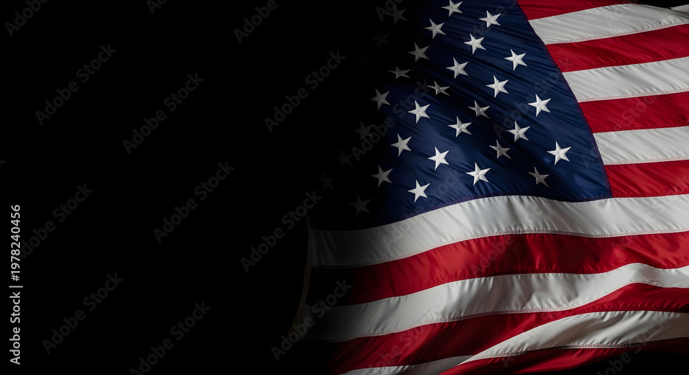 Fototapeta premium Honoring heroes a patriotic memorial day image of the american flag remembrance respect