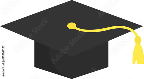 Black graduation cap