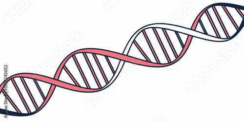 Dna double helix strand structure illustration with genetics molecule research biotechnology scientific laboratory biochemistry molecular structure evolution discovery