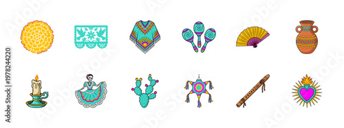 Mexican Folklore Celebration Asset Set