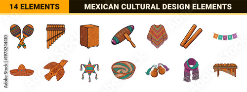 Ethnic Latin Music Instrument Asset Sheet