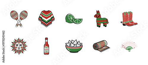 Mexican Fiesta Culture and Food Asset Sheet