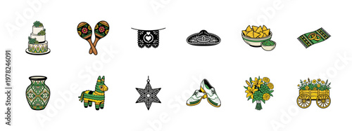 Mexican Fiesta Bridal Celebration Assets