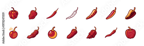 Spicy Chili Pepper Variety Asset Sheet