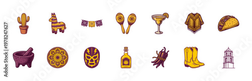 Mexican Heritage Celebration Graphic Set