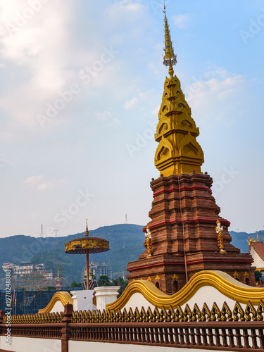 The most famous pagoda of temple in Xishuangbanna, Yunnan, China