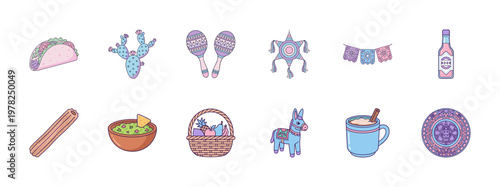 Cinco de Mayo Festive Vector Asset Sheet