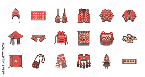 Andean Ethnic Clothing and Textile Graphics