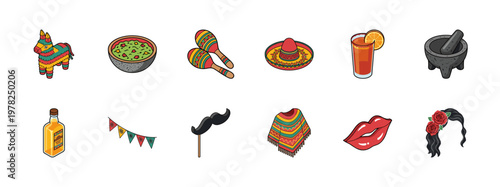 Mexican Fiesta Celebration Asset Sheet