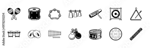 Percussion Instrument Rhythm Asset Grid