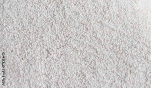 White fleece texture background, soft fluffy cozy textile surface for winter fashion and home decor