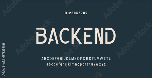 Abstract modern urban alphabet fonts. Typography sport, technology, fashion, digital, future creative logo font. vector illustration