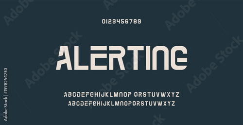 Abstract modern urban alphabet fonts. Typography sport, technology, fashion, digital, future creative logo font. vector illustration