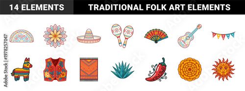 Cinco De Mayo Festive Vector Asset Sheet