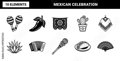 Mexican Cultural Celebration Asset Sheet