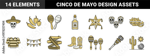 Mexican Fiesta Vector Asset Set