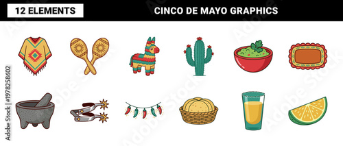 Cinco de Mayo Cultural Celebration Asset Sheet