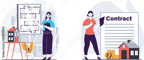 Two professionals finalizing a business deal with a signed contract