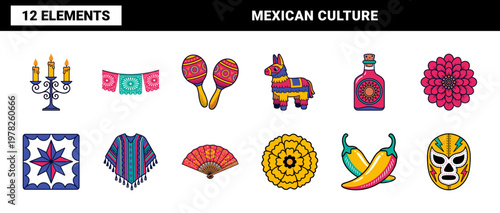 Mexican Fiesta Folk Art Element Kit