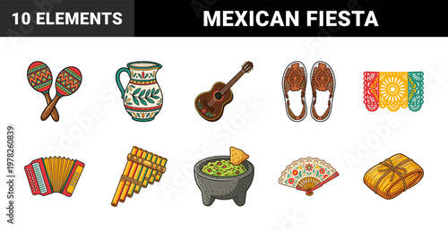 Mexican Fiesta Celebration Asset Grid