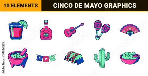 Cinco de Mayo Festive Mexican Graphics