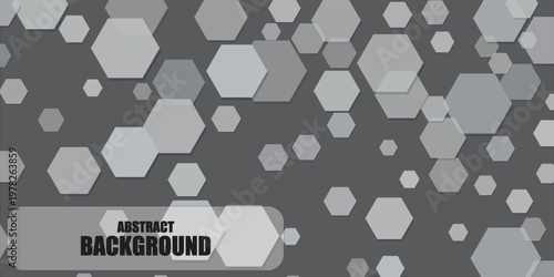 Elegant hexagons float softly across a muted gray backdrop, refined smooth geometry with soft lighting, creative background