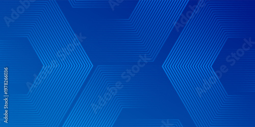 Abstract Hexagon Blue Tech Finance Fintech Background Abstract Pixel Pattern. Abstract Business Tech Simple Art Modern Abstract