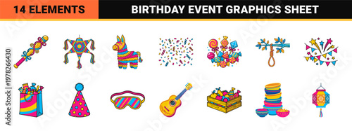 Mexican Party Celebration Pinata Set