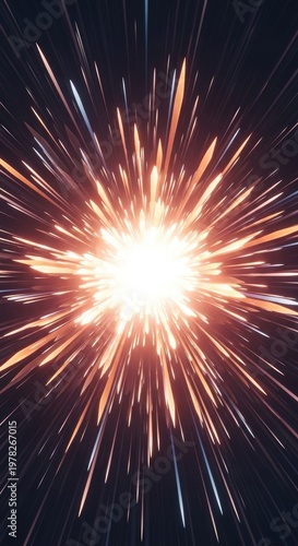 Fiery Burst of Light in the Darkness.