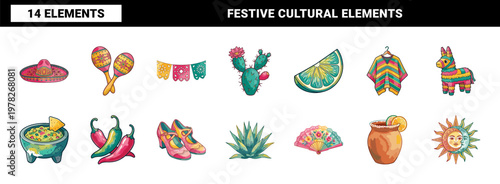 Mexican Holiday Celebration Asset Sheet