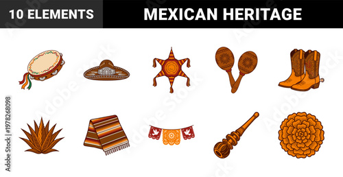 Mexican Heritage and Music Celebration Graphics
