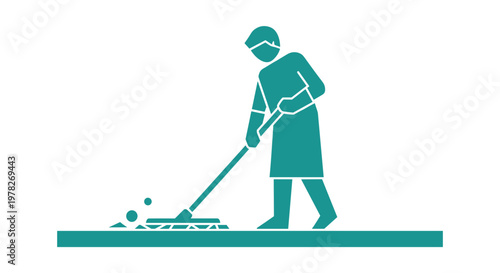 Man cleaning with a mop 1.