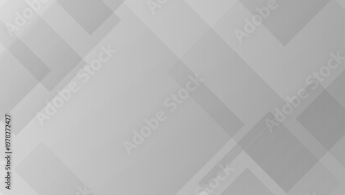シルバーグレーのグラデーション背景 半透明のひし形が重なる洗練されたビジネスフレーム 横長16:9の資料やプレゼンに最適