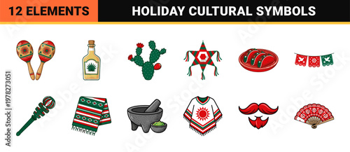 Mexican Heritage Celebration Graphics Kit