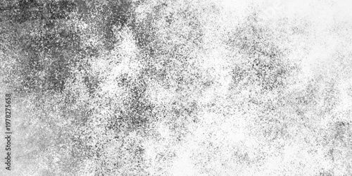Scratch Grunge Urban Background. Grunge Black and White Distress Texture, Grainy  texture on a white background. highly Detailed grunge background with space. Monochrome particles abstract texture .