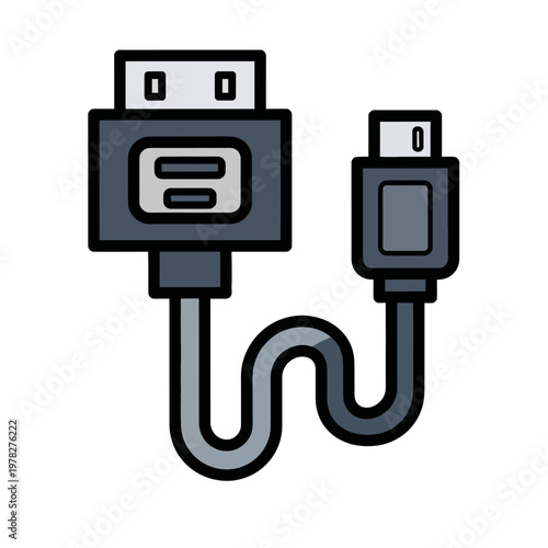 Digital video and audio transmission cable with USB-C and HDMI connectors