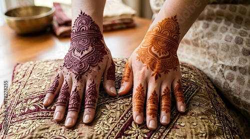 Beautifull Mehndi Pattern in hand, made by Ai