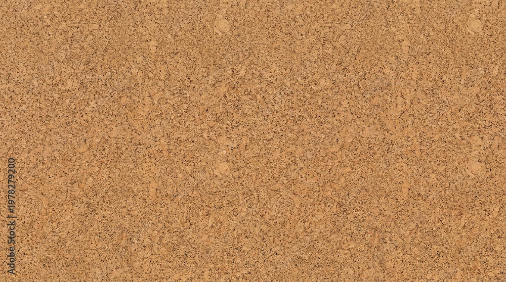 Fototapeta premium Natural brown cork board texture with fine grain and speckled detail