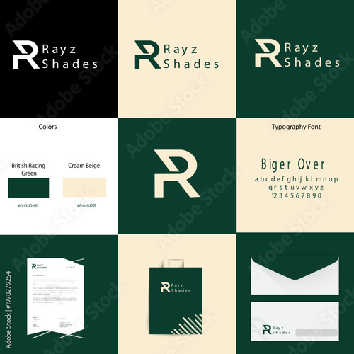 Corporate Logo Grid Pattern Background