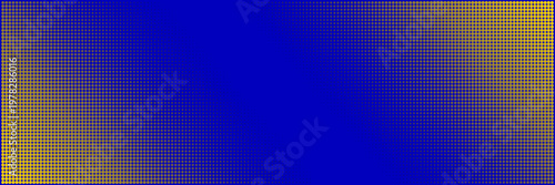 Blue and Gold Halftone Dot Pattern Background for Retro Comic Book Design