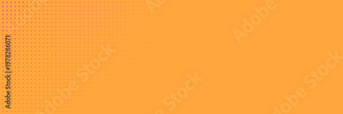 Orange Halftone Gradient Background for Retro Comic Book Design and Pop Art Graphics
