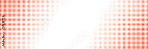 Red Halftone Dot Pattern Banner for Modern Tech Marketing and Digital Design
