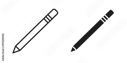 Eyeliner icon vector flat linear pack on white background