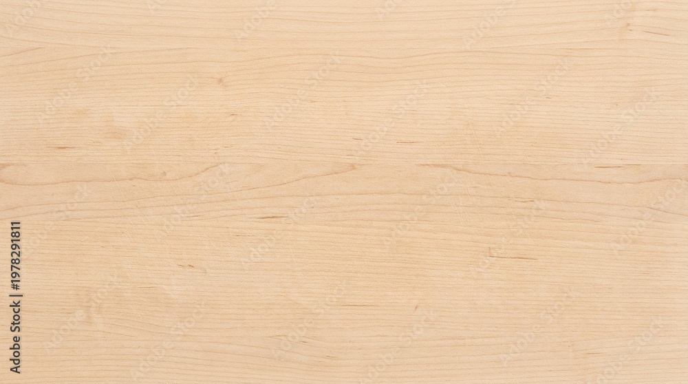 Naklejka premium Light maple wood texture with faint grain, perfect for backgrounds