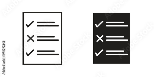 Guidelines icon vector flat linear pack on white background