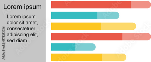 Visual representation of a webpage layout design with color-coded sections